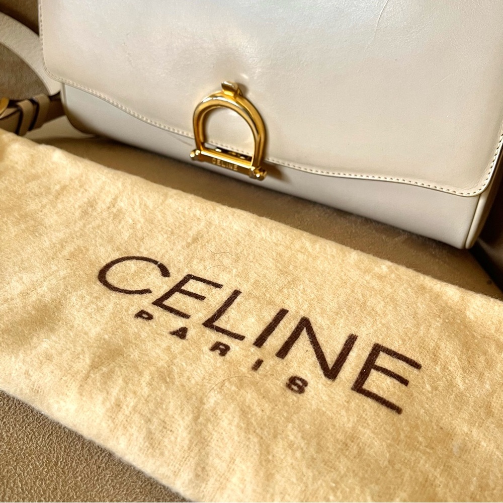 Celine Paris White Shoulder Bag - Picture 11 of 14